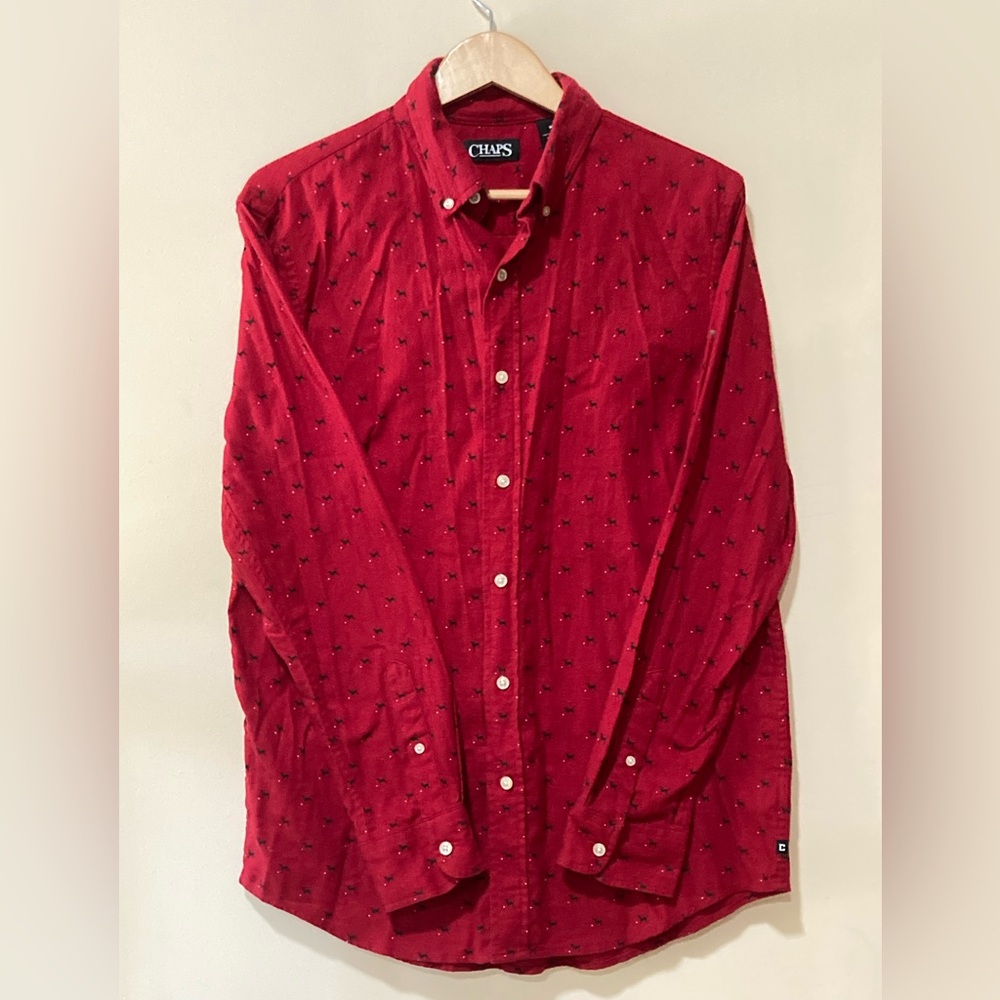 Chaps Men’s Long Sleeve Button Down Flannel